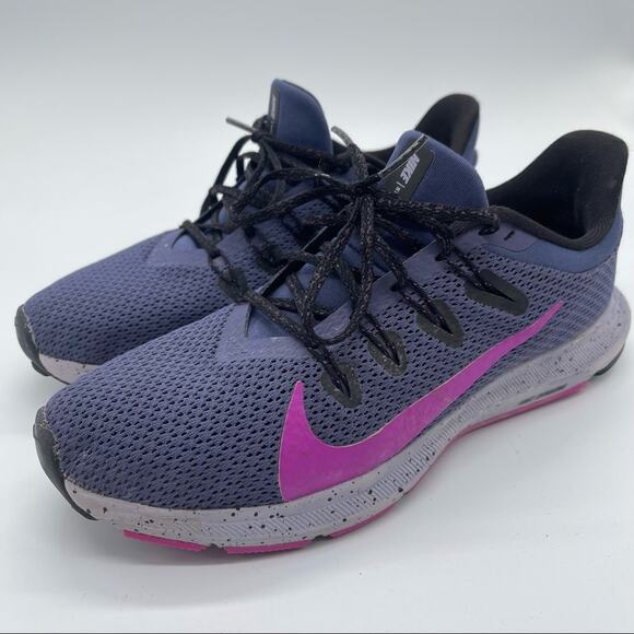 Nike, Quest Running Shoes. Size 7.5, Purple and Blue. In good used condition! - Picture 1 of 9